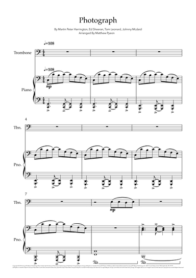Photograph (arr. Matthew pyeon)
