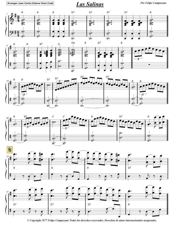 Las Salinas (arr. juan carlos esteve / Gran Coda)