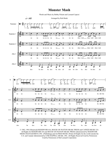 Monster Mash (arr. Rob Redei)