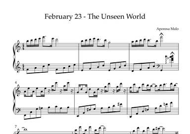 February 23 - The Unseen World
