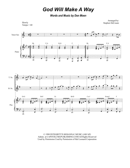 God Will Make A Way (arr. Stephen DeCesare)