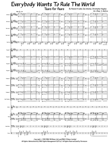 Everybody Wants To Rule The World (arr. Oliver Z. Shifrin)