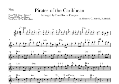 Pirates Of The Caribbean (arr. Davi Rocha Campos)