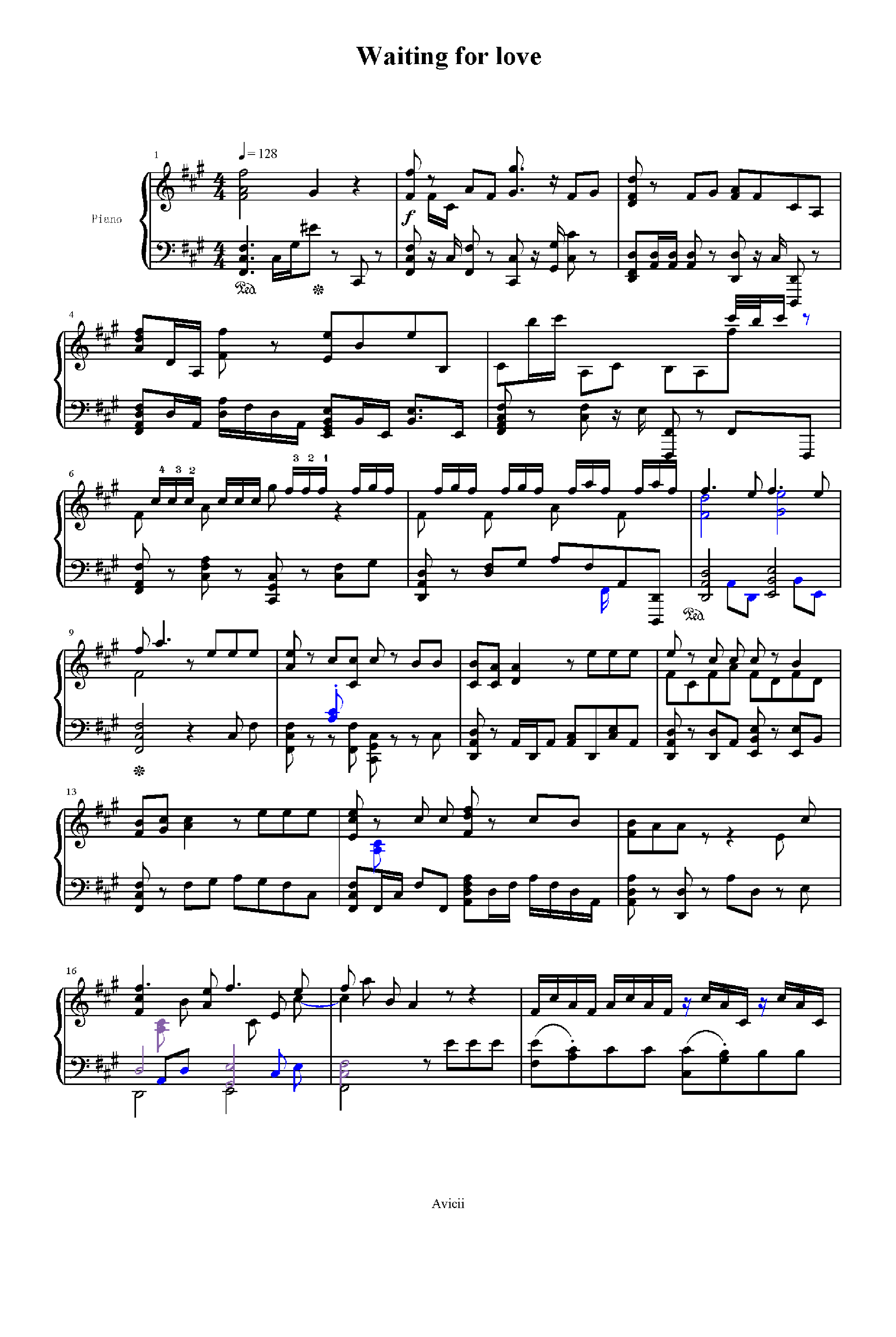 Waiting For Love (arr. Avicii)
