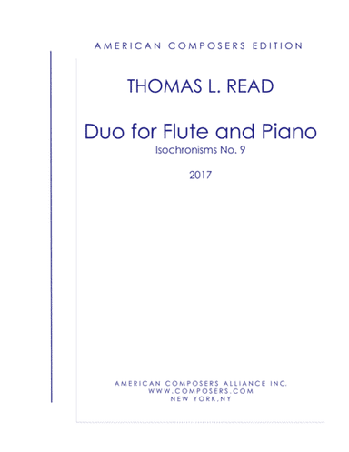 [Read] Duo for Flute and Piano: Isochronisms No. 9