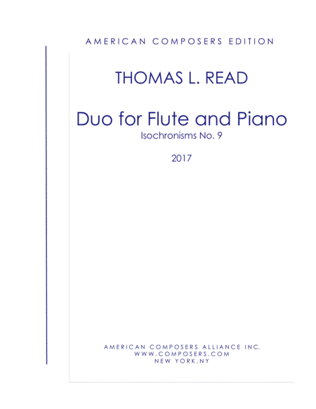 [Read] Duo for Flute and Piano: Isochronisms No. 9