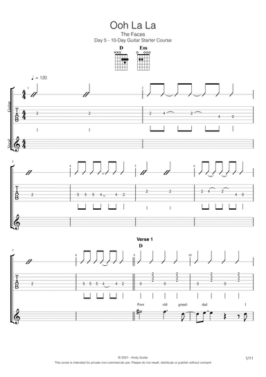 Ooh La La (arr. Andy Crowley)