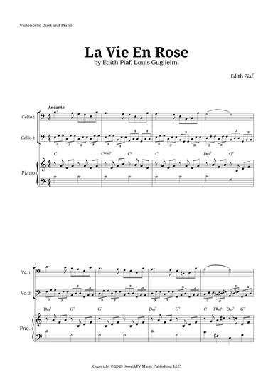 La Vie En Rose (arr. Langanho)