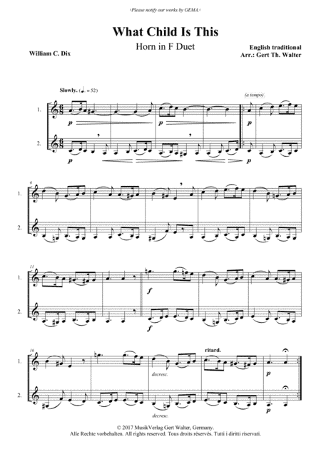 What Child Is This (arr. Gert Th. Walter)