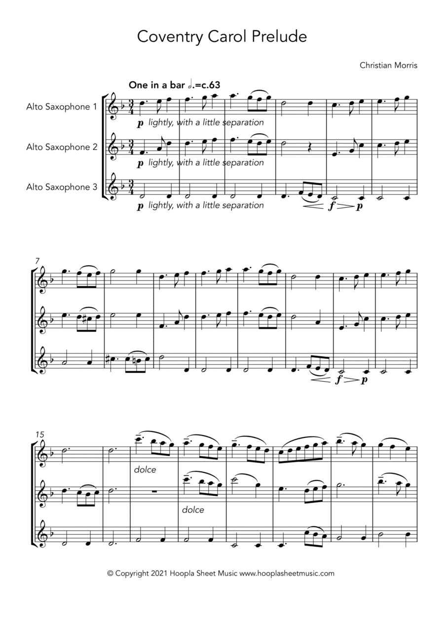 Coventry Carol Prelude (arr. Christian Morris)