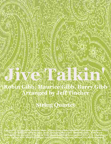 Jive Talkin' (arr. Jeff Tincher)