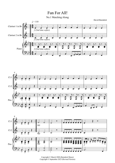 Fun for All! for Clarinets and Piano