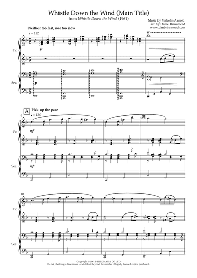Whistle Down The Wind Main Title (arr. Daniel Brinsmead)