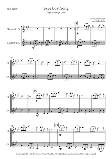 Skye Boat Song (arr. Fabio Britto)
