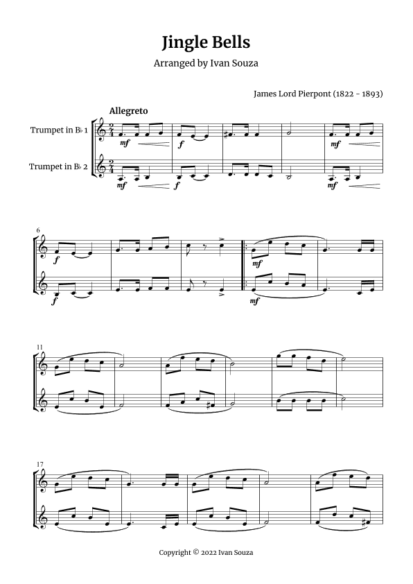 Jingle Bells (arr. Ivan Souza)