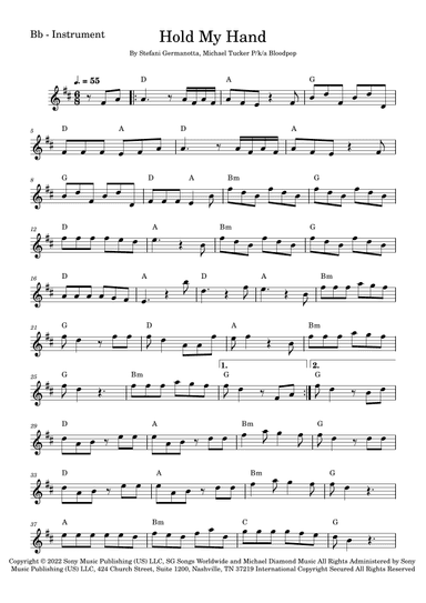 Hold My Hand (arr. Fabio Eduardo de Oliveira)