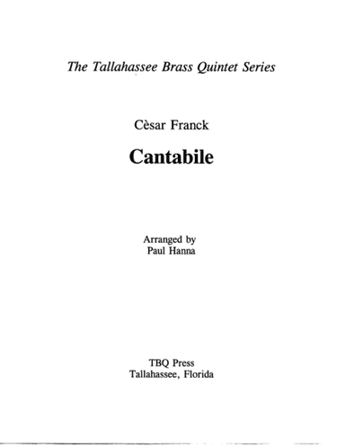 Cantabile (arr. Paul Hanna)