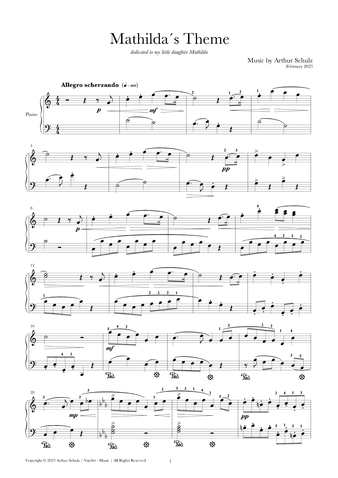 Mathilda´s Theme (Piano Version)