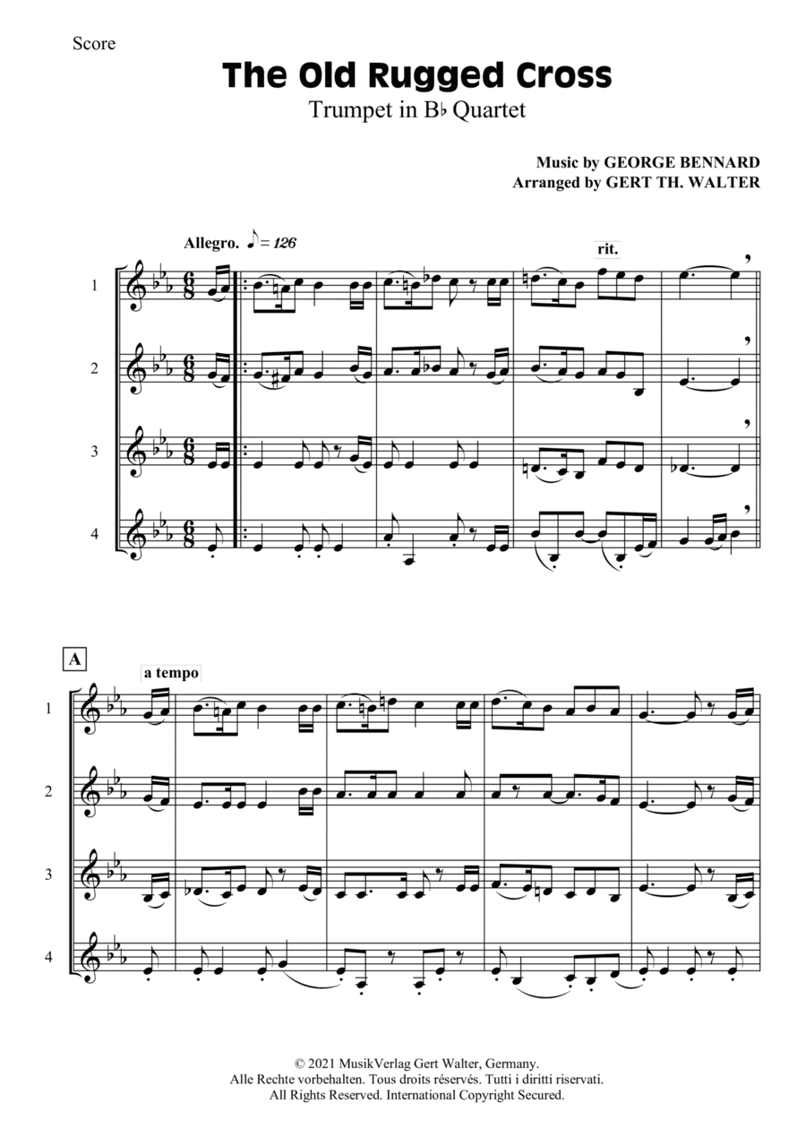 The Old Rugged Cross (arr. Gert Th. Walter)