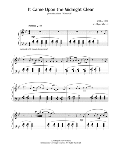 It Came Upon the Midnight Clear (arr. Ryan Marvel)
