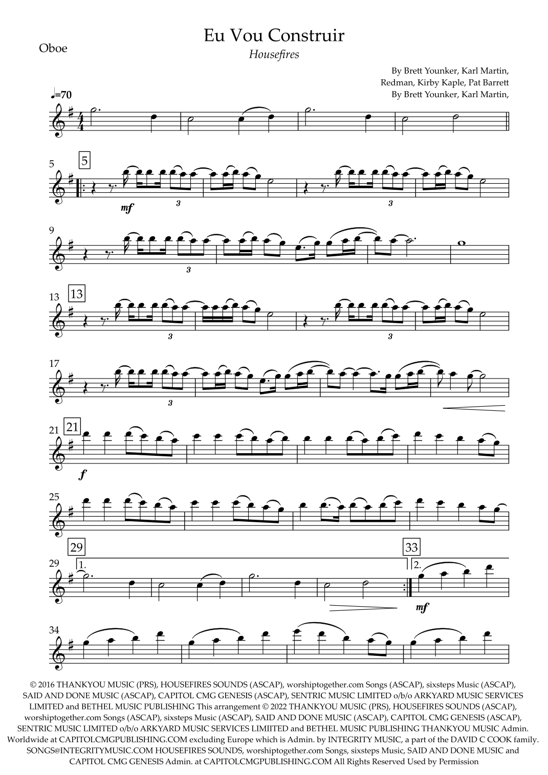 Build My Life (arr. Fabio Britto)