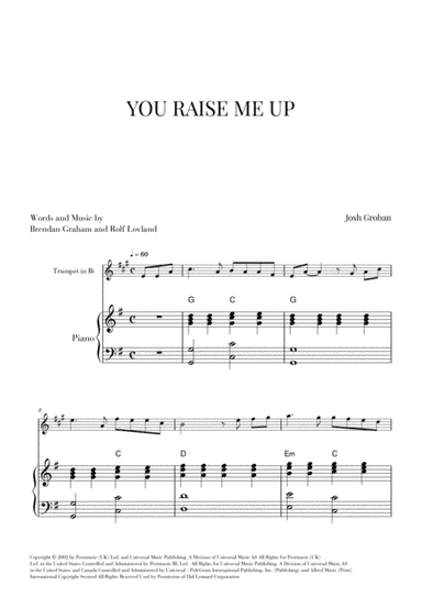 You Raise Me Up (arr. Cadenza Editions)