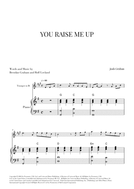 You Raise Me Up (arr. Cadenza Editions)