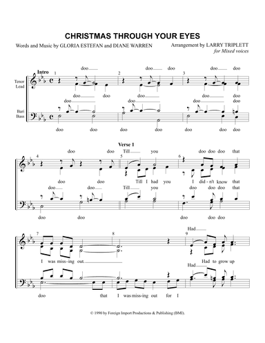 Christmas Through Your Eyes (arr. Larry Triplett)