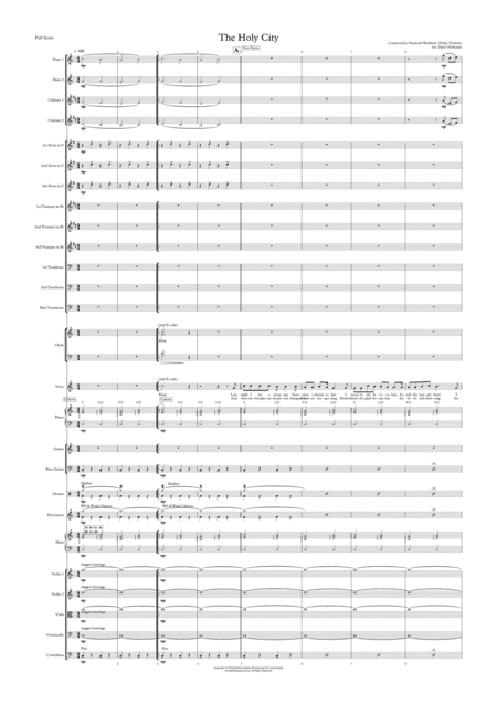 The Holy City - Small Pops Orchestra, Choir and Voice Key of C (arr. Daryl McKenzie)