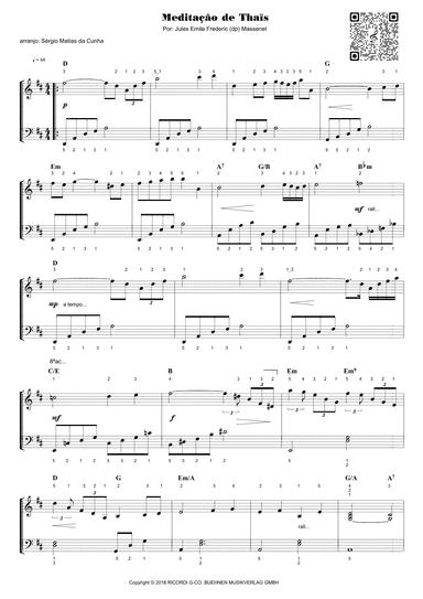 Meditation (arr. Sérgio Matias da Cunha)