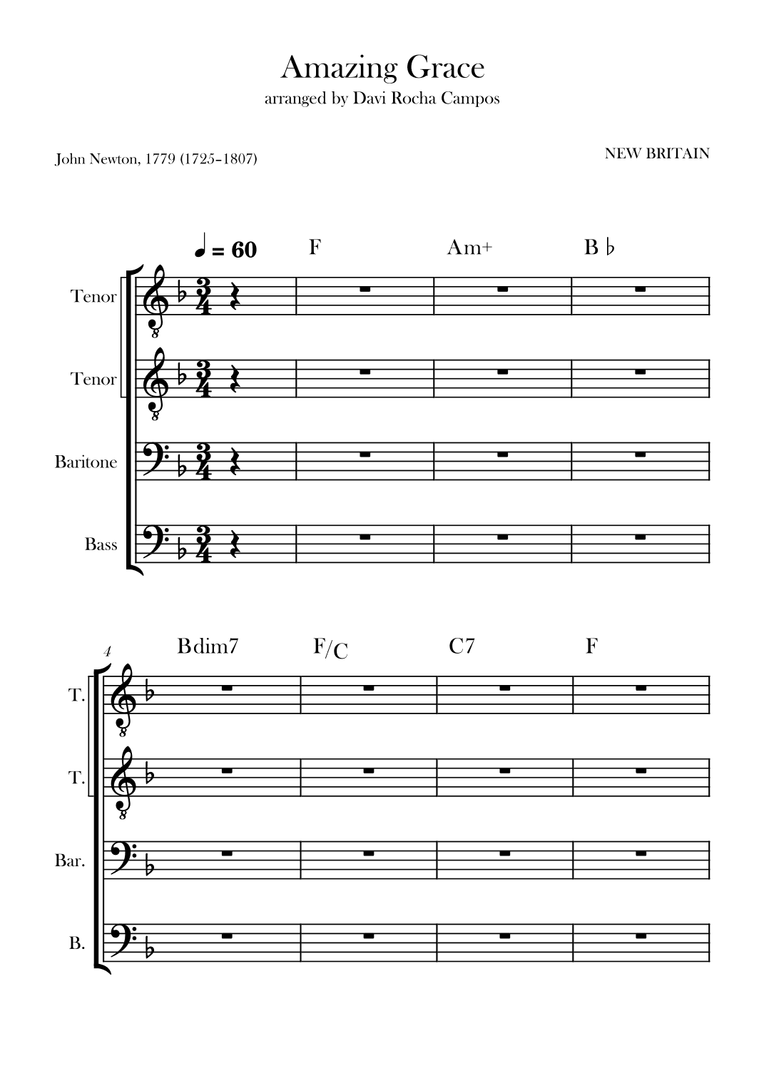 Amazing Grace (arr. Davi Rocha Campos)