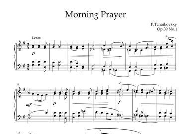 Morning Prayer - Op.39 No.1 (arr. KP82 Music)