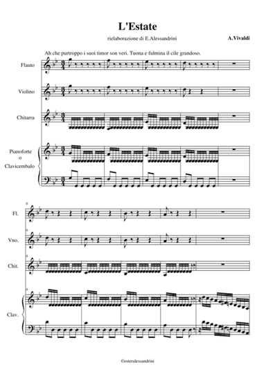 L'Estate (arr. Ester Alessandrini)