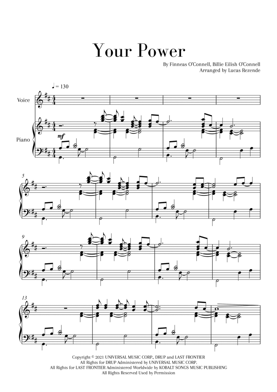 Your Power (arr. Lucas Rezende)