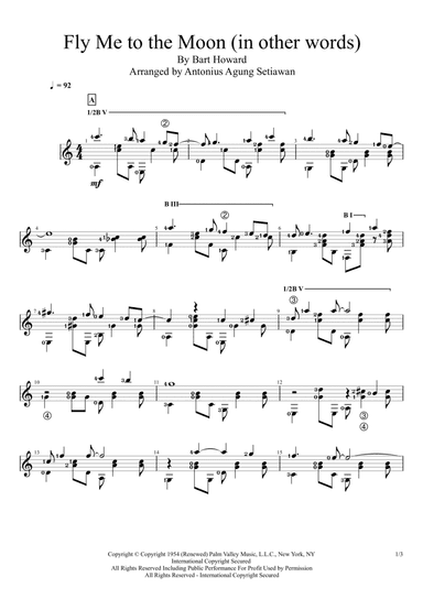 Fly Me To The Moon (in Other Words) (arr. Antonius Agung Setiawan)