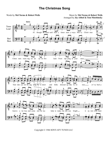 The Christmas Song (chestnuts Roasting On An Open Fire) (arr. Jay Althof)