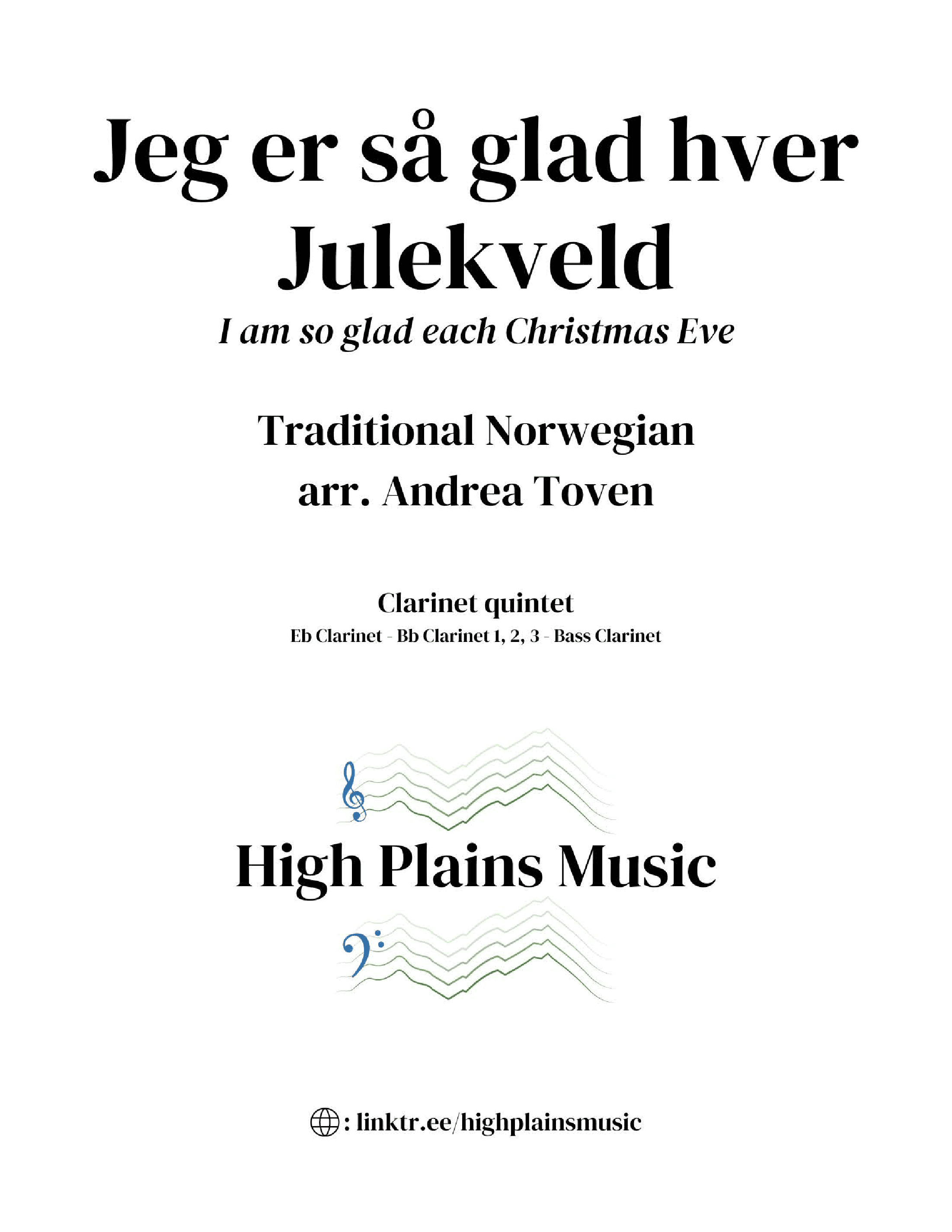 Jeg er så glad hver Julekveld (arr. Andrea Toven)
