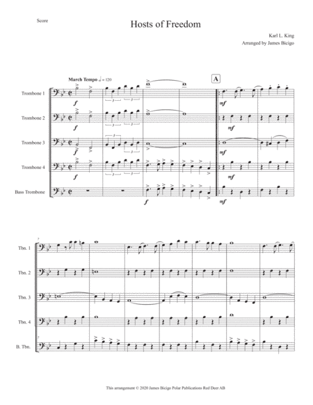 Hosts of Freedom (arr. James Bicigo)
