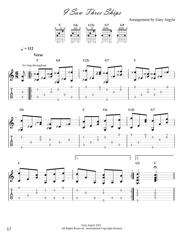 I Saw Three Ships (arr. Gary Argyle)