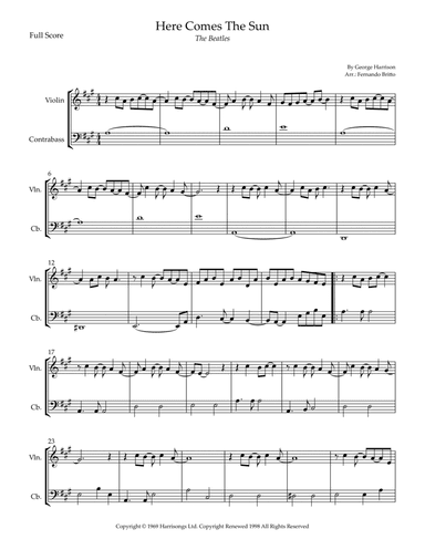 Here Comes The Sun (arr. Fernando Britto)