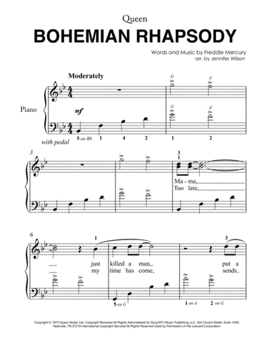 Bohemian Rhapsody (arr. Jennifer Wilson)
