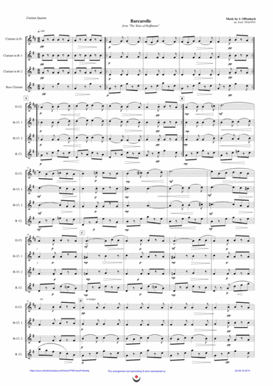 Barcarolle (Offenbach) (arr. Josef STASTNY)