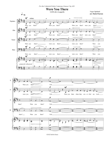 Were you there? (arr. Mario Pearson)