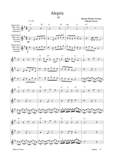 Alegria - Flauta-doce, Flute à Bec e Recorder