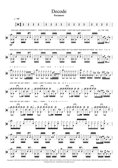 Decode (arr. Cyril Mayer)