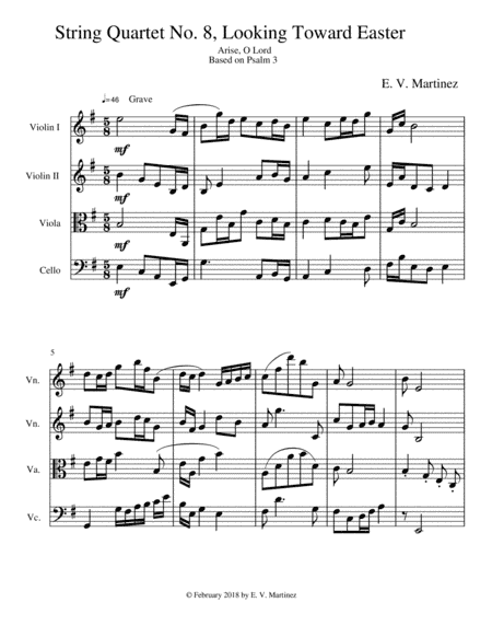 String Quartet No. 8 Like a Tree by Streams of Water