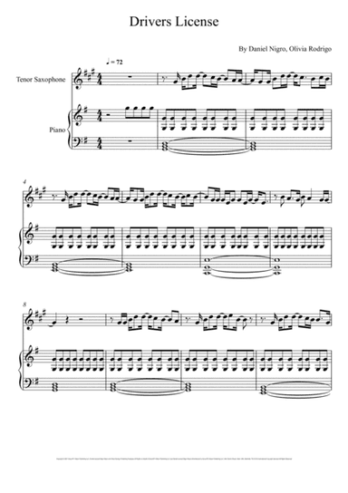 Drivers License (arr. André Laitano)