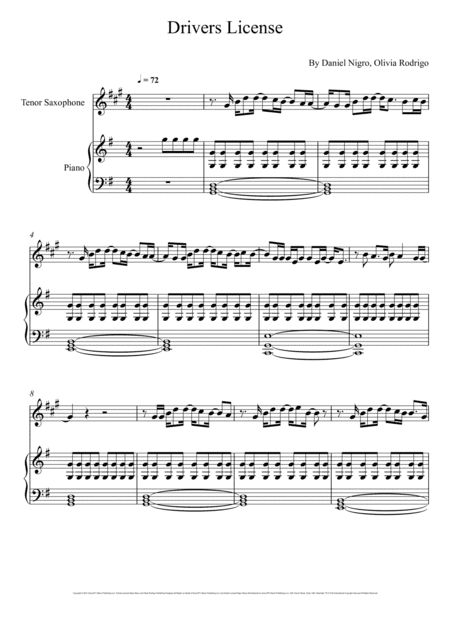 Drivers License (arr. André Laitano)