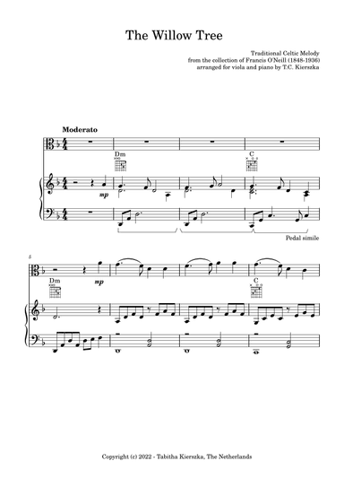 The Willow Tree - Celtic Melody (arr. Tabitha Kierszka)