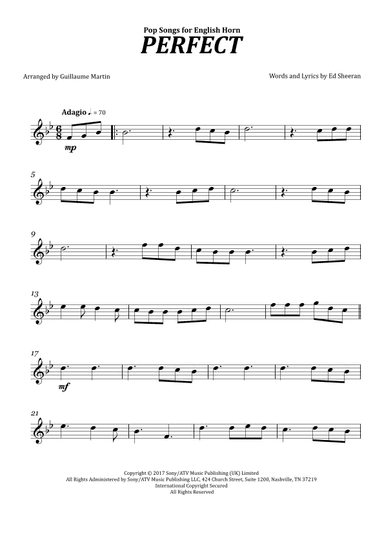 Perfect (arr. Guillaume Martin)
